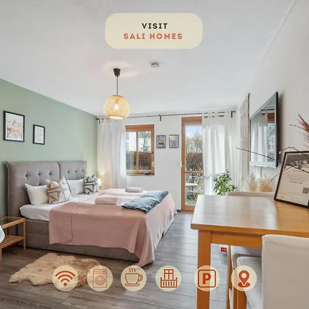 Sali Homes - Cozy Studio Near Bayreuth Train Station With Terrace, Garden View & Free Wi-Fi Exterior photo